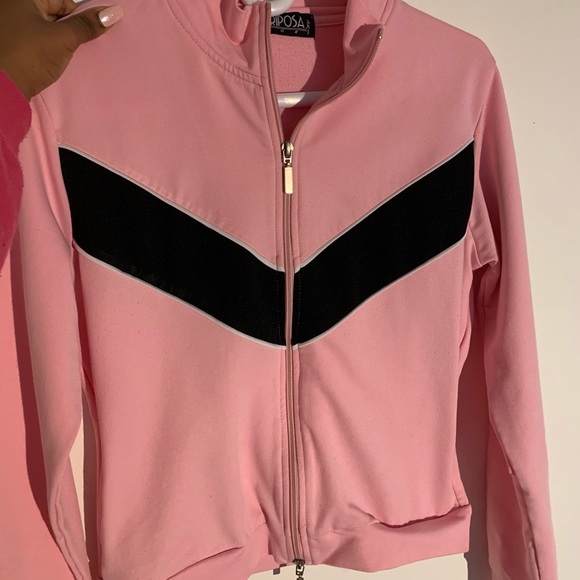 pink sporty zip up - Picture 3 of 3